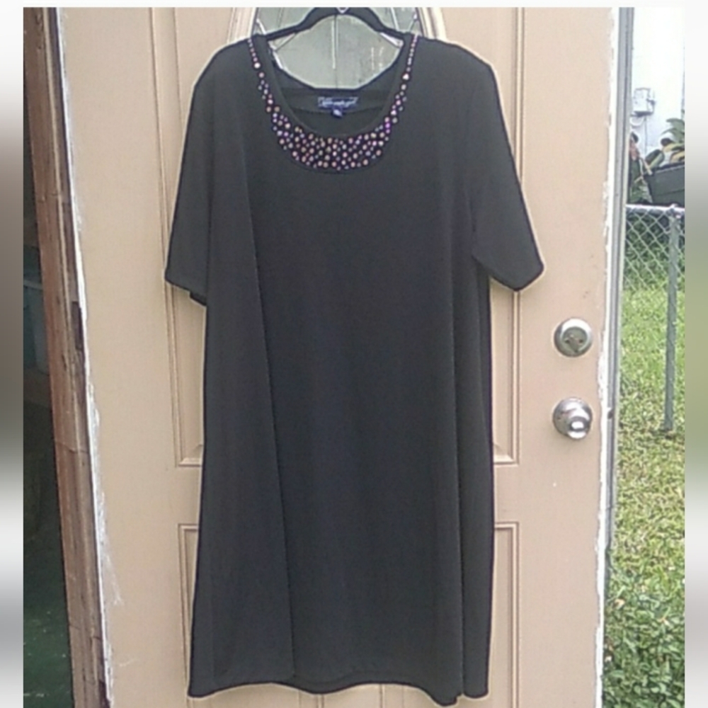 Susan Graver Knit Embellished Dress